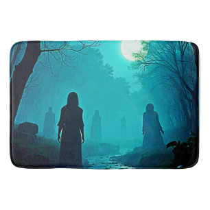 Tapis De Bain Esprits enchantés de la forêt lunaire