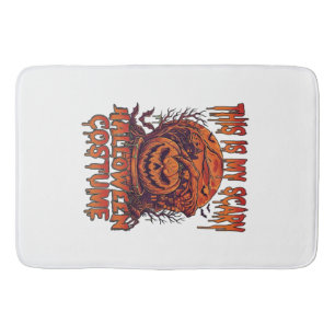 Tapis De Bain Est Costume Halloween Effrayant Citrouille Araigné