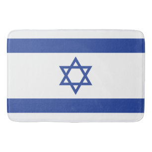 Tapis De Bain Etat d'Israël Drapeau, Étoile de David Juifs