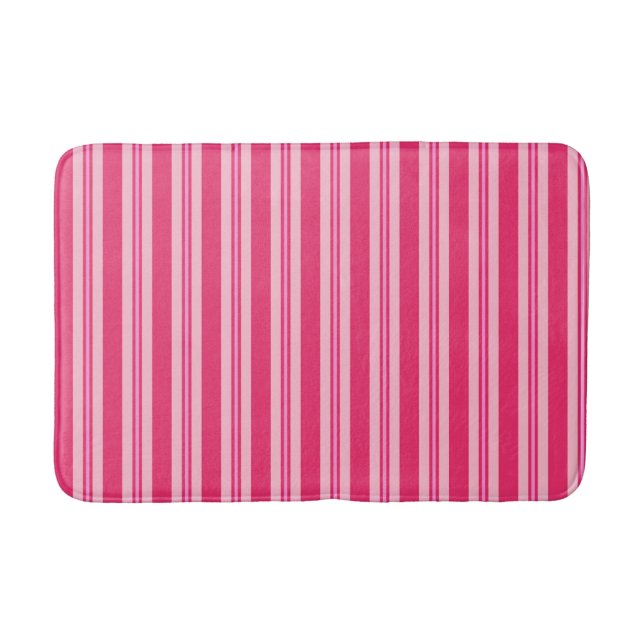 Tapis De Bain Été, Fuchsia et Pastel Pink (Devant)