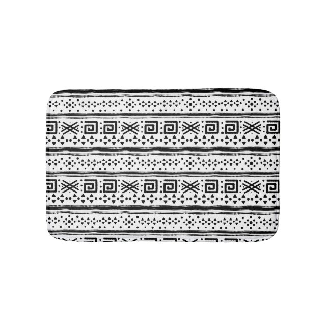 Tapis De Bain Ethnic Boho Tribal Art Print (Devant)