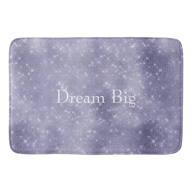 Tapis De Bain Étincelle de rêve pourpre (Devant)