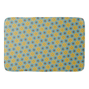Tapis De Bain Étoile jaune Abstrait