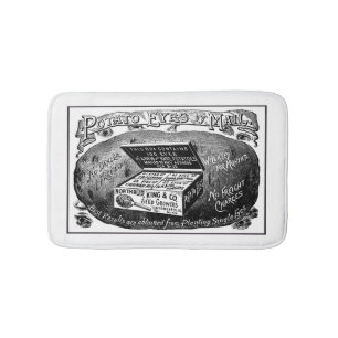 Tapis De Bain Étrange publicité vintage pour la pomme de terre
