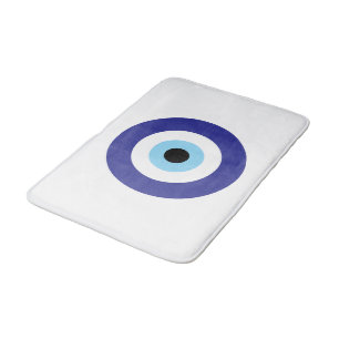 Tapis De Bain Evil Eye Blue Mati mat design de bain