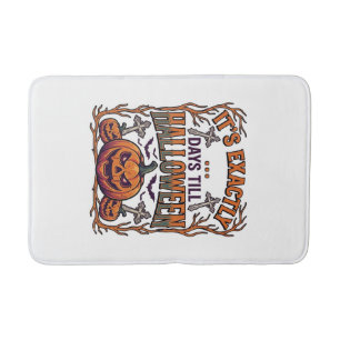 Tapis De Bain Exactement Jours Avant Halloween Citrouille Chauve
