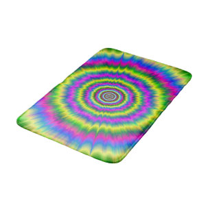 Tapis De Bain Explosion de néon de nat de bain