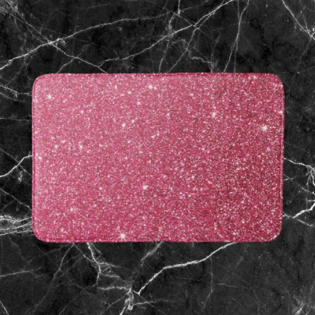 Tapis De Bain Fabuleuse Parties scintillant Rose rose (Créateur téléchargé)