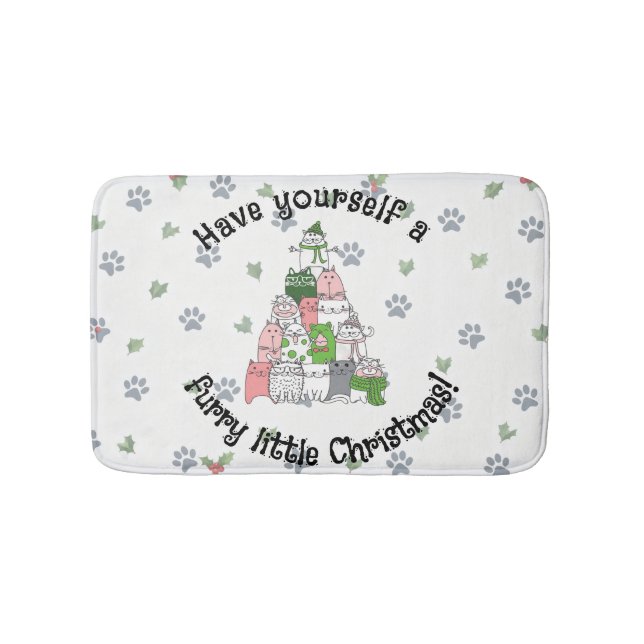 Tapis De Bain Fais un petit Noël de fureur (Devant)