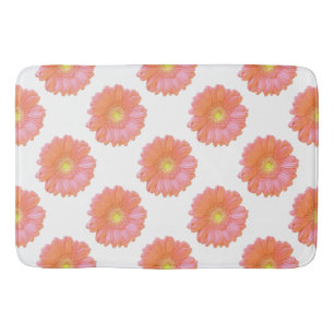 Tapis De Bain Faisée de gerbera orange