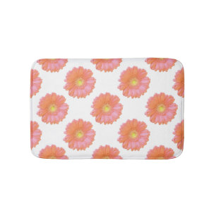 Tapis De Bain Faisée de gerbera orange