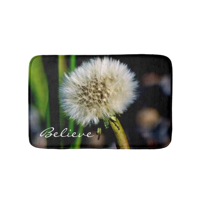 Tapis De Bain Faites un voeu, croyez-vous, Dandelion Bath Mat (Devant)