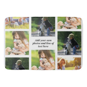 Tapis De Bain Faites votre propre collage photo et texte