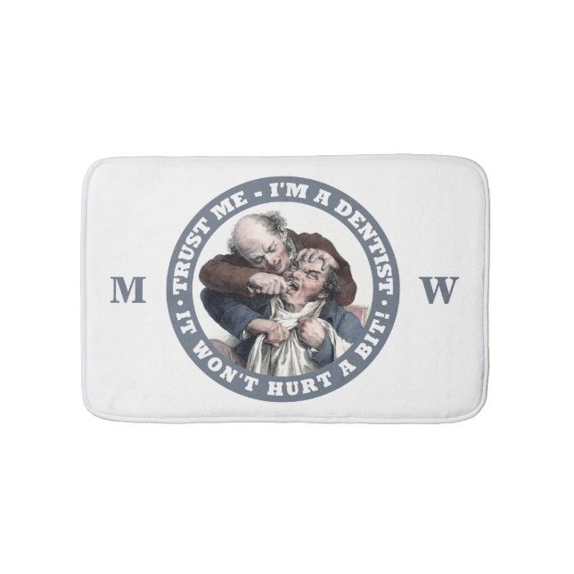Tapis de bain faits sur commande de monogramme (Devant)