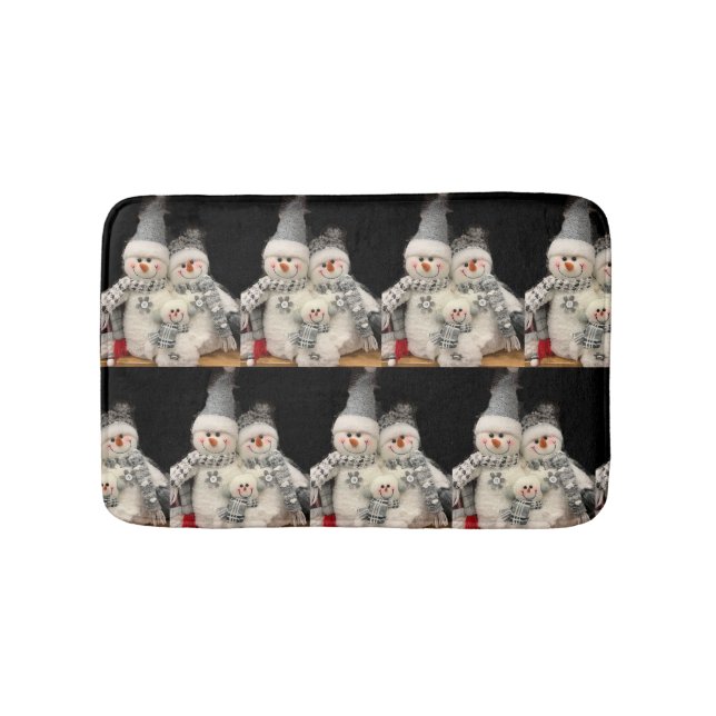 TAPIS DE BAIN ***FAMILLE DE NEIGE*** (Devant)