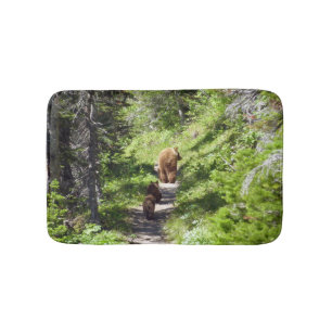 Tapis De Bain Famille d'ours Brown
