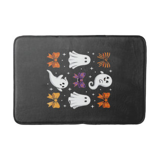 Tapis De Bain Fantôme Mignon avec Rubans Design Halloween_1