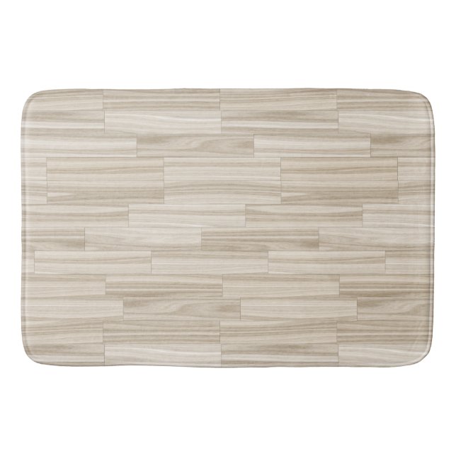 Tapis De Bain Farmhouse Country Natural Wood Plank Cute Motif (Devant)
