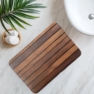 Tapis De Bain Fausse latte en bois