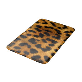 Tapis De Bain Faux Leopard Peau Mat de salle de bain