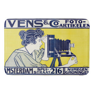 Tapis De Bain Femme caméra, photographe, Van Caspel