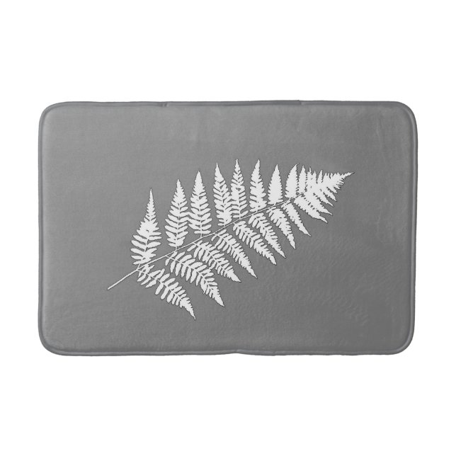 Tapis De Bain Ferme des bois 1, gris/gris/blanc (Devant)