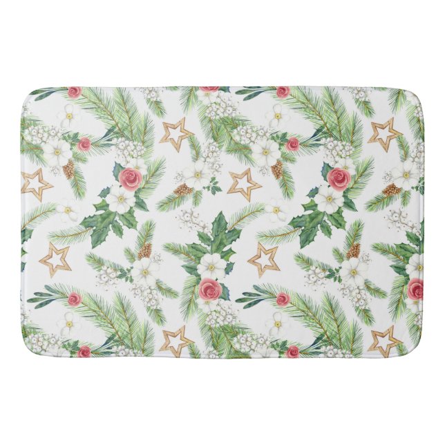 Tapis De Bain Festif Vacances Botaniques (Devant)