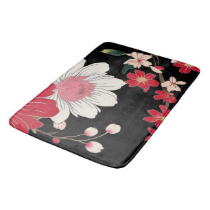 Tapis De Bain Fête d'anniversaire Japon Fleur de Sakura Colorée