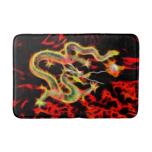 Tapis De Bain Feu de dragon sur Lucky Energy (Devant)