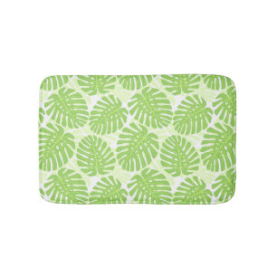 Tapis De Bain Feuille de plante tropicale - motif de Monstera
