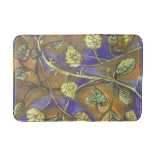 tapis de bain feuille ondulant