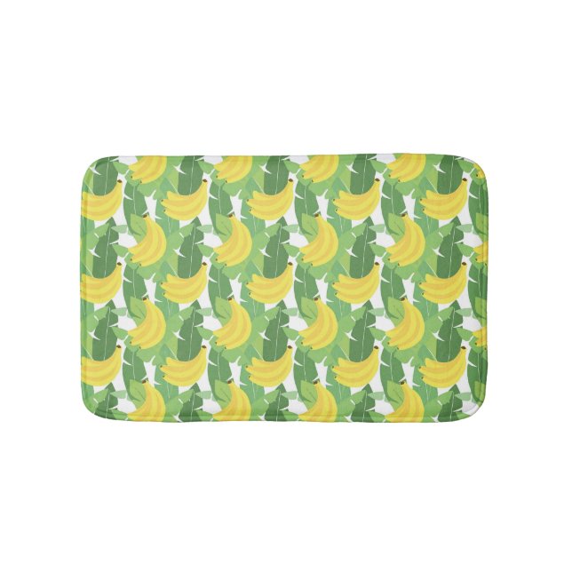 Tapis De Bain Feuilles De Banane Et Motif De Fruits (Devant)