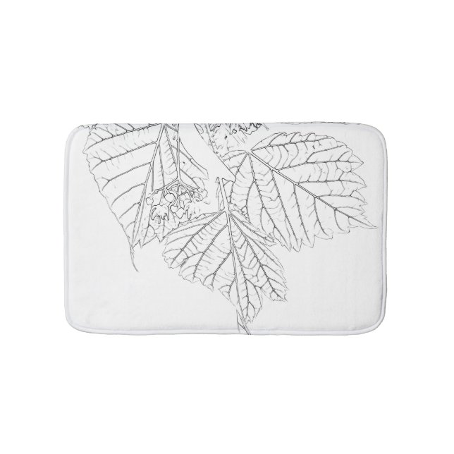 Tapis De Bain Feuilles de Basswood (Devant)