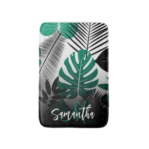 Tapis De Bain Feuilles tropicaux d'été