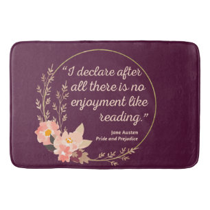 Tapis De Bain Fierté et préjugé Citation III - Style mignon