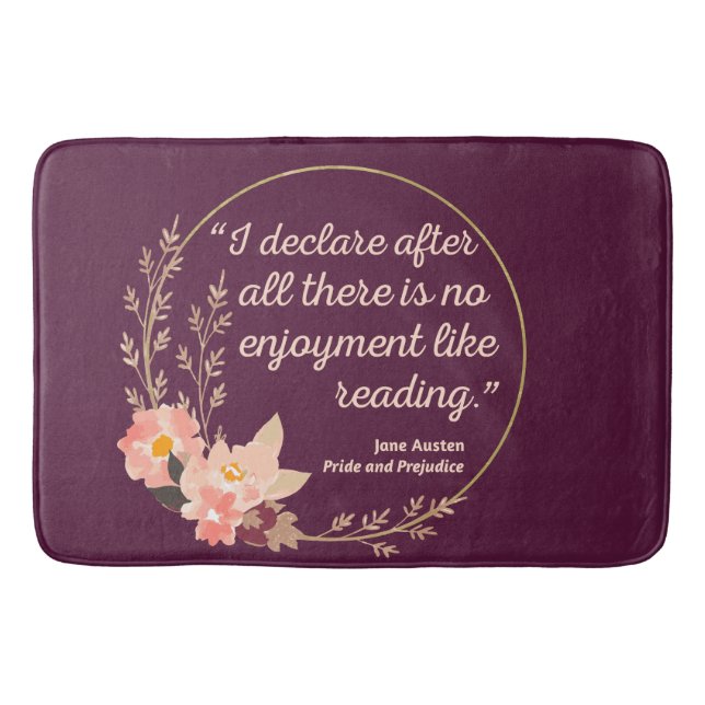Tapis De Bain Fierté et préjugé Citation III - Style mignon (Devant)