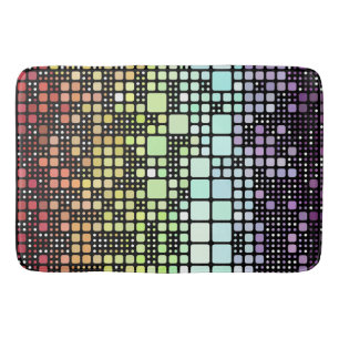 Tapis De Bain Fierté Neurogenre Géométrique Groovy Funky Rétro M