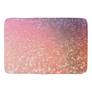 Tapis De Bain Fille Trend Rose Gold Blush Parties scintillant