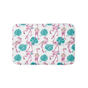 Tapis De Bain Flamants roses roses