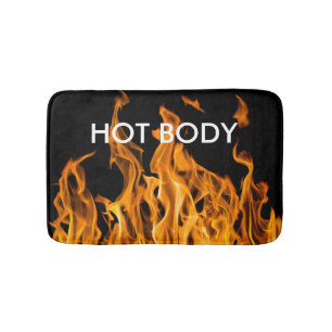Tapis De Bain Flammes de feu amusantes