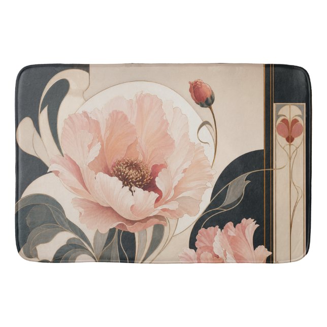 Tapis De Bain "Fleur abstraite" (Devant)