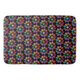 Tapis De Bain Fleur crâne de sucre