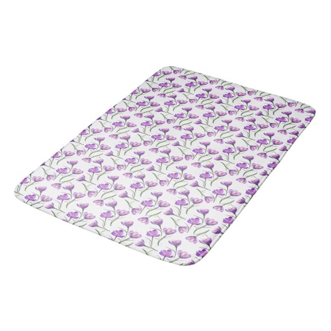 Tapis De Bain Fleur Crocus (Angle)