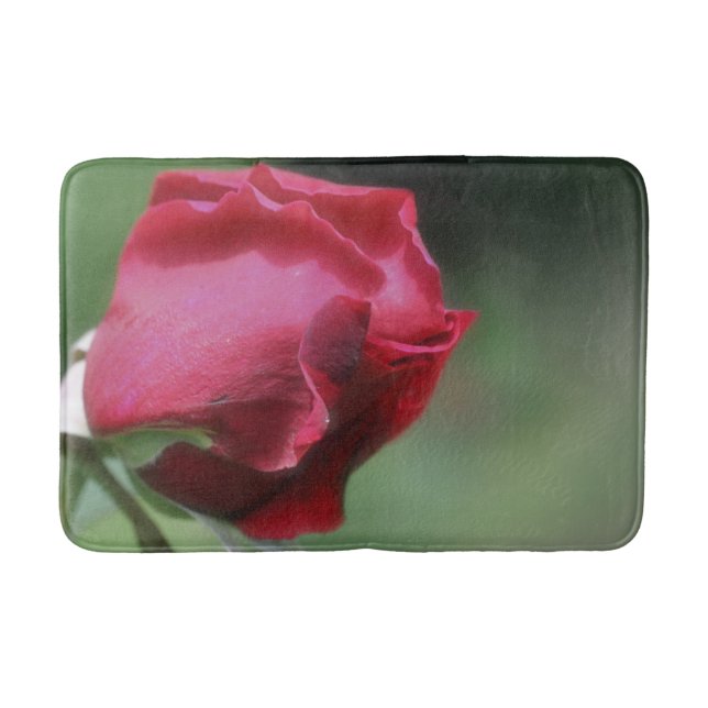 Tapis De Bain Fleur de cintrage rouge Rosebud (Devant)
