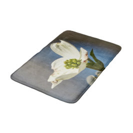 Tapis De Bain Fleur de Dogwood Blanc