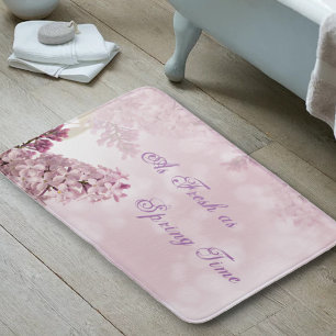 Tapis De Bain Fleur de lilas rose tendre au printemps