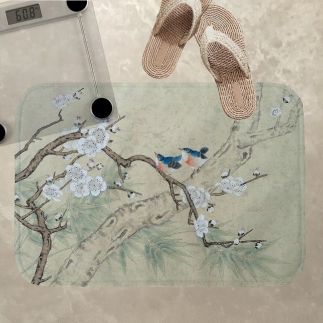 Tapis De Bain Fleur de prune au printemps (Créateur téléchargé)