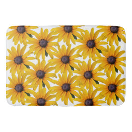 Tapis De Bain Fleur Jaune Photo Fun Bain Mat