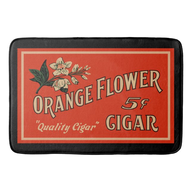 Tapis De Bain Fleur orange (Devant)
