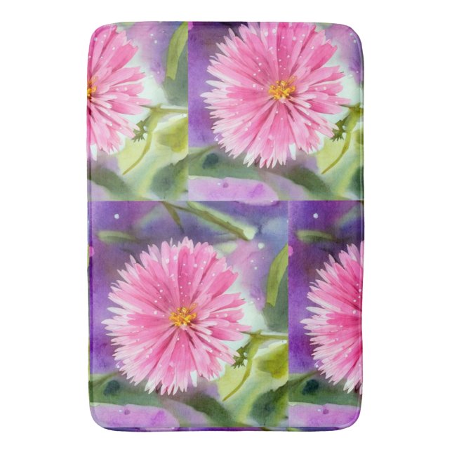 Tapis De Bain Fleur pourpre (devant Vertical)